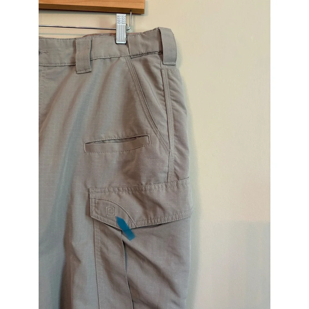 5.11 Tactical Mens Fast-Tac Cargo Pants 36x31 Khaki Ripstop 74439 Utility Work